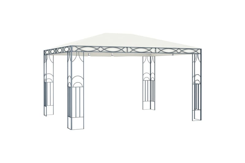 Paviljong 400x300 cm kremhvit - - Komplett paviljong Paviljong 400x300 cm kremhvit - - Komplett paviljong