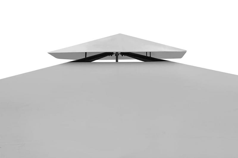 Paviljong med tak 3x3 m kremhvit - Beige - Komplett paviljong