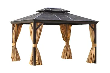 Sunsetia Paviljong 300x400x270 cm - Brun/Beige - Hagemøbler & utemiljø - Solbeskyttelse - Paviljong - Komplett paviljong