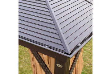 Sunsetia Paviljong 300x400x270 cm - Brun/Beige - Hagemøbler & utemiljø - Solbeskyttelse - Paviljong - Komplett paviljong