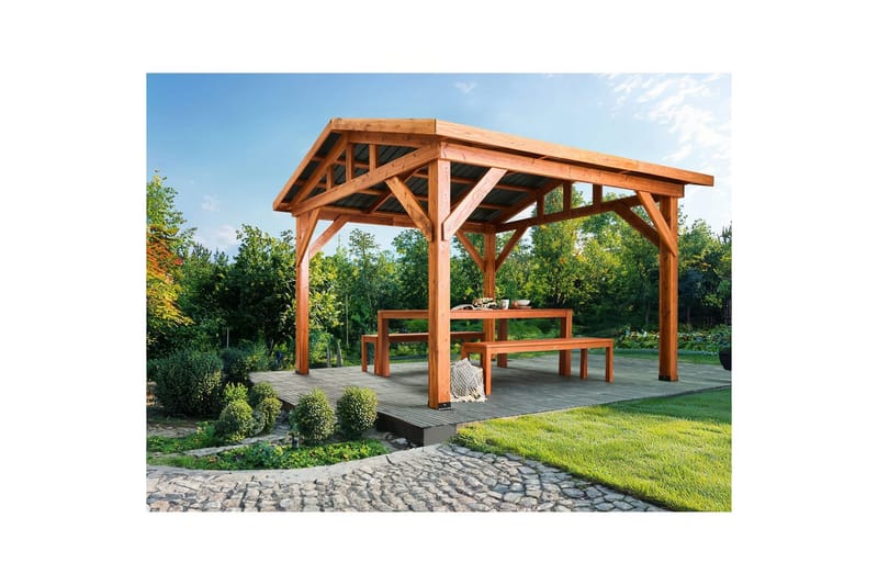 Lysthus Secchia - Hagemøbler & utemiljø - Solbeskyttelse - Paviljong - Komplett paviljong