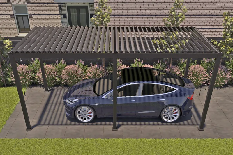 Mirador Paviljong uten Vegger 300x400x250 cm - Mørkegrå - Hagemøbler & utemiljø - Solbeskyttelse - Paviljong