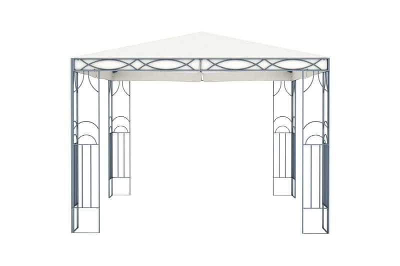 Paviljong 300x300 cm kremhvit - Komplett paviljong