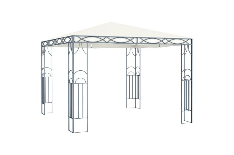 Paviljong 300x300 cm kremhvit - Komplett paviljong Paviljong 300x300 cm kremhvit - Komplett paviljong