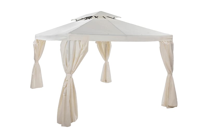 Paviljong Bermuda uten Vegger 300x400 cm inkl. Myggnett - Offwhite - Hagemøbler & utemiljø - Solbeskyttelse - Paviljong
