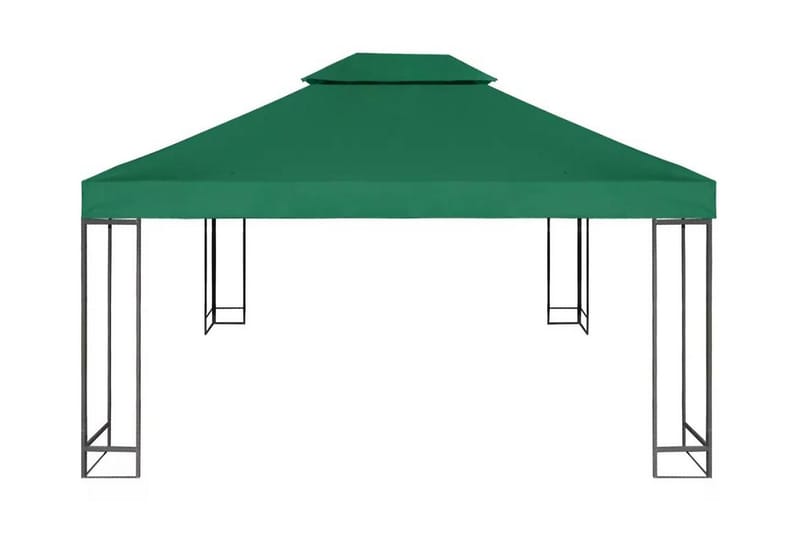 Lysthus dekke baldakin erstatning 310 g/ m² grønn 3 x 4 m - Grønn - Paviljongtak