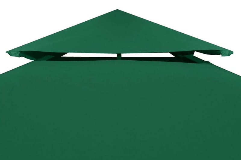 Lysthus dekke baldakin erstatning 310 g/ m² grønn 3 x 4 m - Grønn - Paviljongtak