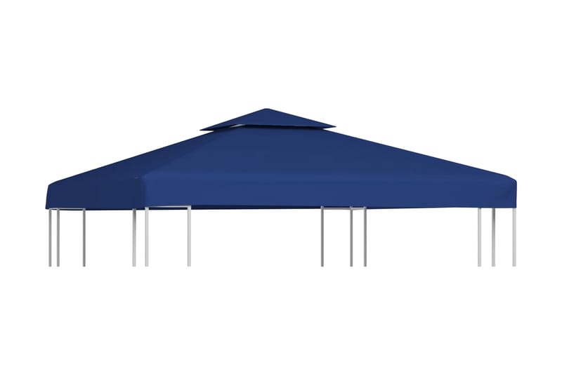 Lysthus dekke baldakin erstatning 310 g/ m² mørk blå 3 x 3 m - Blå - Paviljongtak