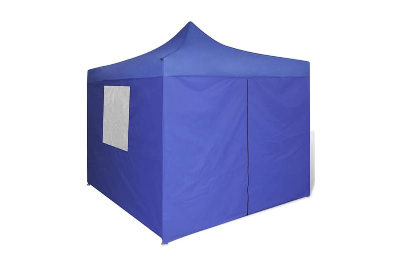 Sammenleggbart telt med 4 vegger 3 x 3 m blå - Blå - Paviljongtak