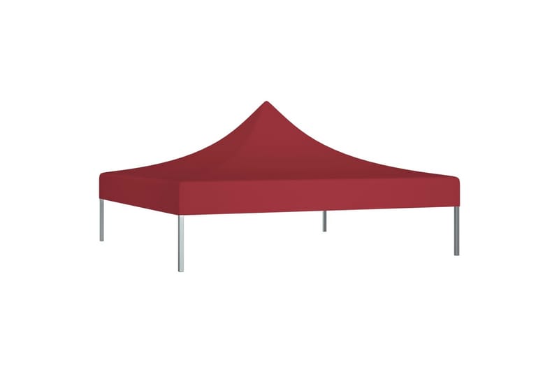 Teltduk for festtelt 3x3m burgunder 270 g/m² - Rød - Paviljongtak