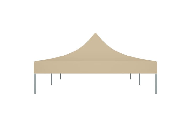 Teltduk for festtelt 6x3 m beige 270 g/m² - Beige - Paviljongtak