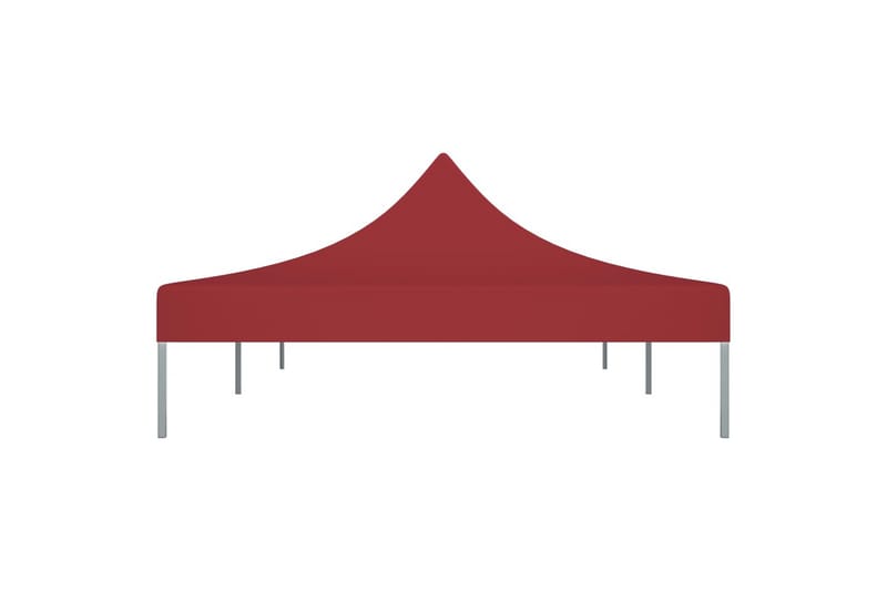 Teltduk for festtelt 6x3 m burgunder 270 g/m² - Rød - Paviljongtak