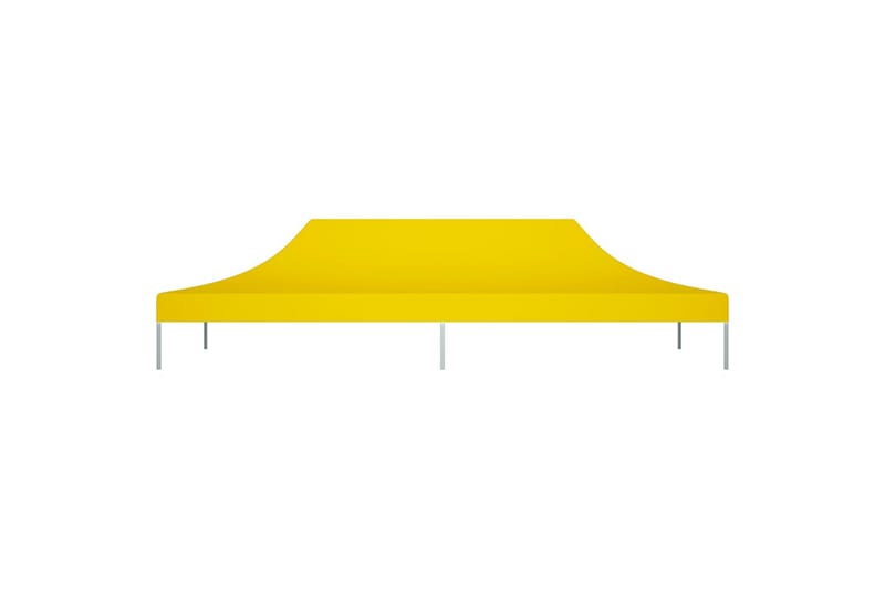 Teltduk for festtelt 6x3 m gul 270 g/m² - Gul - Paviljongtak