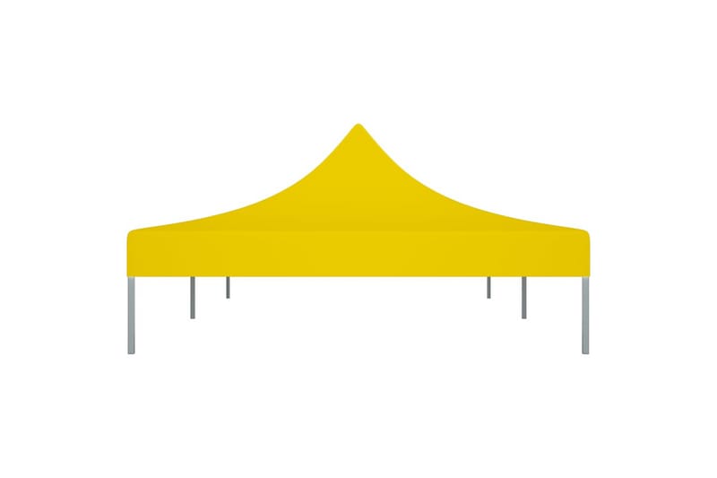 Teltduk for festtelt 6x3 m gul 270 g/m² - Gul - Paviljongtak