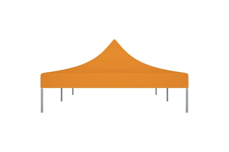Teltduk for festtelt 6x3 m oransje 270 g/m² - Oransj - Paviljongtak