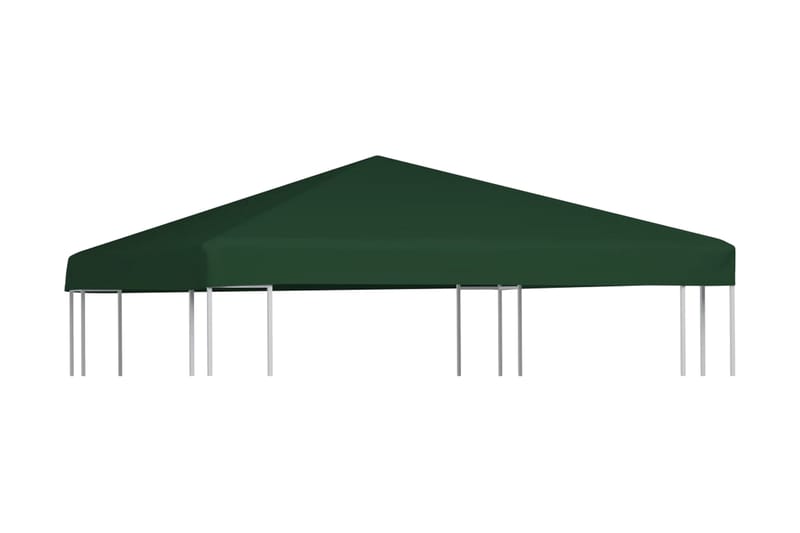 Toppduk til paviljong 310 g/m² 3x3 m grønn - Grønn - Paviljongtak