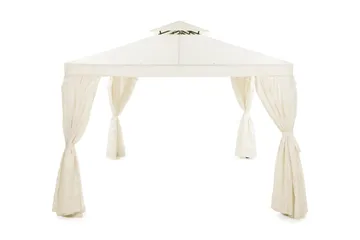 Bermuda Vegger til Paviljong 3x4 m - Offwhite - Hagemøbler & utemiljø - Solbeskyttelse - Paviljong - Paviljongvegg