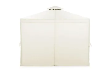 Bermuda Vegger til Paviljong 3x4 m - Offwhite - Hagemøbler & utemiljø - Solbeskyttelse - Paviljong - Paviljongvegg