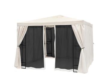 Hillerstorp myggnett til paviljong de Luxe 3x3 m - Beige - Hagemøbler & utemiljø - Solbeskyttelse - Paviljong - Paviljongvegg