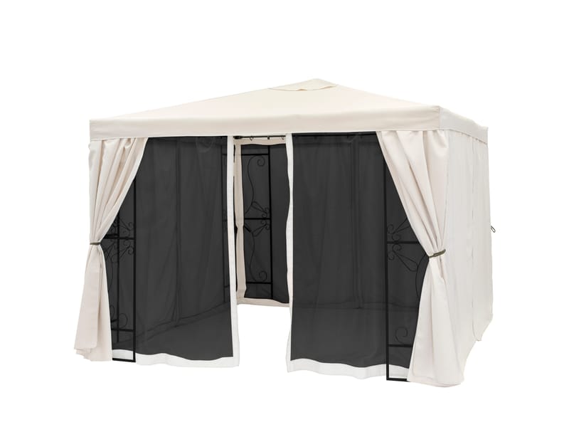 Hillerstorp myggnett til paviljong de Luxe 3x3 m - Beige - Hagemøbler & utemiljø - Solbeskyttelse - Paviljong - Paviljongvegg