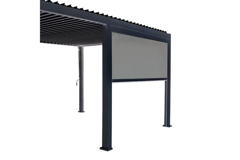 Mirador Alasvedettävä paviljongin seinä 3m Grå - Hagemøbler & utemiljø - Solbeskyttelse - Paviljong - Paviljongvegg