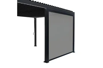 Mirador Alasvedettävä paviljongin seinä 3m Grå - Hagemøbler & utemiljø - Solbeskyttelse - Paviljong - Paviljongvegg