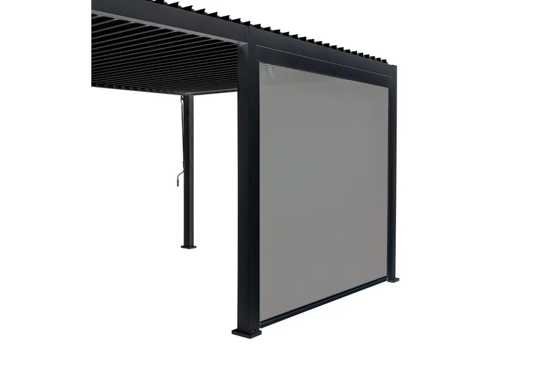 Mirador Alasvedettävä paviljongin seinä 3m Grå - Hagemøbler & utemiljø - Solbeskyttelse - Paviljong - Paviljongvegg