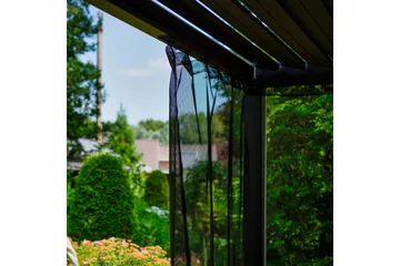 Myggnett til Pavilion Mirador 300x300 cm 4 stk Sort - Hagemøbler & utemiljø - Solbeskyttelse - Paviljong - Paviljongvegg