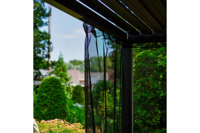 Myggnett til Pavilion Mirador 300x300 cm 4 stk Sort - Hagemøbler & utemiljø - Solbeskyttelse - Paviljong - Paviljongvegg