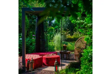 Myggnett til Pavilion Mirador 4 stk Sort - Hagemøbler & utemiljø - Solbeskyttelse - Paviljong - Paviljongvegg