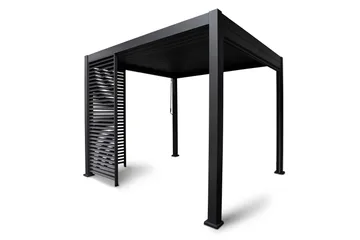 Paviljong Vegg Mirador 93x235 cm Mørkegrå aluminium - Hagemøbler & utemiljø - Solbeskyttelse - Paviljong - Paviljongvegg