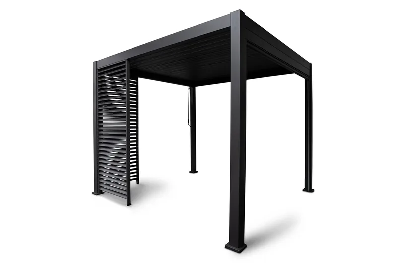 Paviljong Vegg Mirador 93x235 cm Mørkegrå aluminium