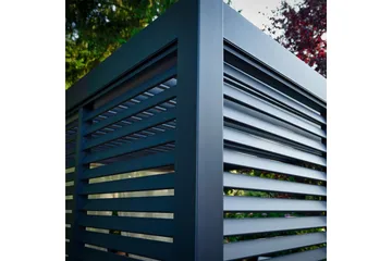 Paviljong Vegg Mirador 93x235 cm Mørkegrå aluminium - Hagemøbler & utemiljø - Solbeskyttelse - Paviljong - Paviljongvegg