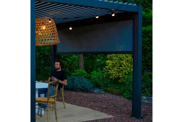 Rullegardin Paviljong vegg MiradorR 3m Grå - Hagemøbler & utemiljø - Solbeskyttelse - Paviljong - Paviljongvegg