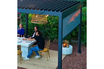 Rullegardin Paviljong vegg MiradorR 3m Grå - Hagemøbler & utemiljø - Solbeskyttelse - Paviljong - Paviljongvegg