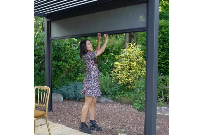 Rullegardin Paviljong vegg MiradorR 3m Grå