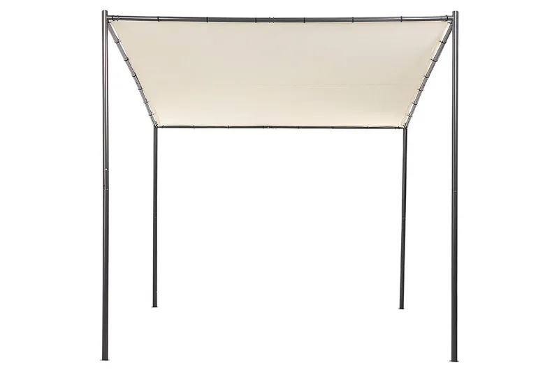 Trädgårdspergola Beliani Vimino Beige||Black - Hagemøbler & utemiljø - Solbeskyttelse - Pergola
