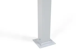 Frittstående pergola med sammenleggbart tak for terrasse og hage 4x3 - Hvit / Aluminium - Hagemøbler & utemiljø - Solbeskyttelse - Pergola