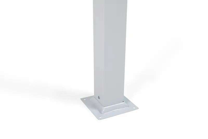 Frittstående pergola med sammenleggbart tak for terrasse og hage 4x3 - Hvit / Aluminium - Hagemøbler & utemiljø - Solbeskyttelse - Pergola