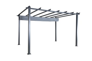 Lazio Pergola 295x395 cm - Svart/Grå - Hagemøbler & utemiljø - Solbeskyttelse - Pergola