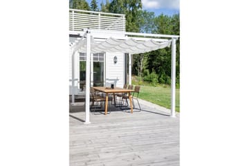 Lazio Pergola 348 cm - Hvit - Hagemøbler & utemiljø - Solbeskyttelse - Pergola