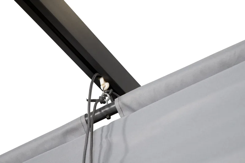 Lazio Pergola 295x395 cm - Svart/Grå - Hagemøbler & utemiljø - Solbeskyttelse - Pergola