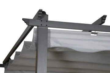 Lazio Pergola 295x395 cm - Svart/Grå - Hagemøbler & utemiljø - Solbeskyttelse - Pergola