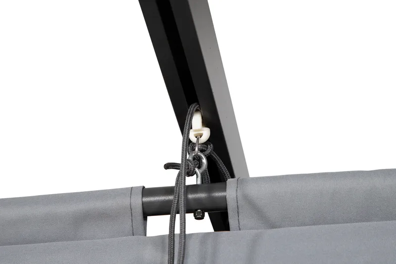 Lazio Pergola 295x395 cm - Svart/Grå - Hagemøbler & utemiljø - Solbeskyttelse - Pergola