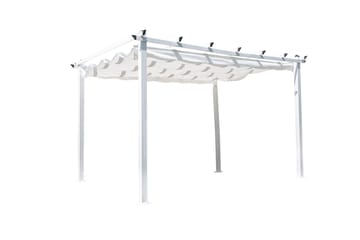 Lazio Pergola 348 cm - Hvit - Hagemøbler & utemiljø - Solbeskyttelse - Pergola