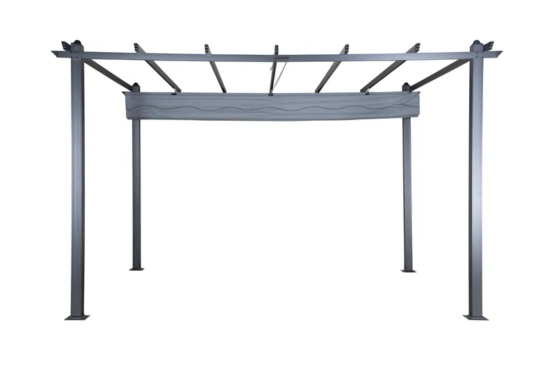 Lazio Pergola 295x395 cm - Svart/Grå - Hagemøbler & utemiljø - Solbeskyttelse - Pergola