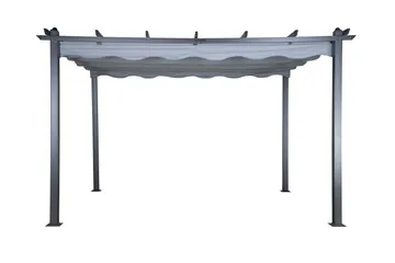 Lazio Pergola 295x395 cm - Svart/Grå - Hagemøbler & utemiljø - Solbeskyttelse - Pergola