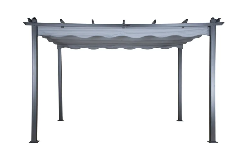 Lazio Pergola 295x395 cm - Svart/Grå - Hagemøbler & utemiljø - Solbeskyttelse - Pergola