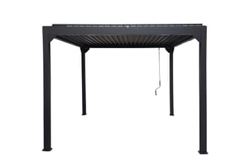 Pergola Premium Åpningsbare lameller - Grå - Hagemøbler & utemiljø - Solbeskyttelse - Pergola