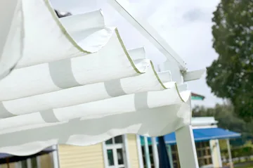 Pergolatak Hillerstorp Skanör 300 x 400 cm - Hvit - Hagemøbler & utemiljø - Solbeskyttelse - Pergola